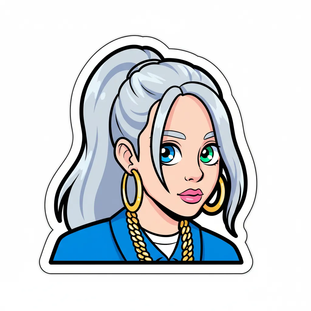 Kawaii Sticker Design example